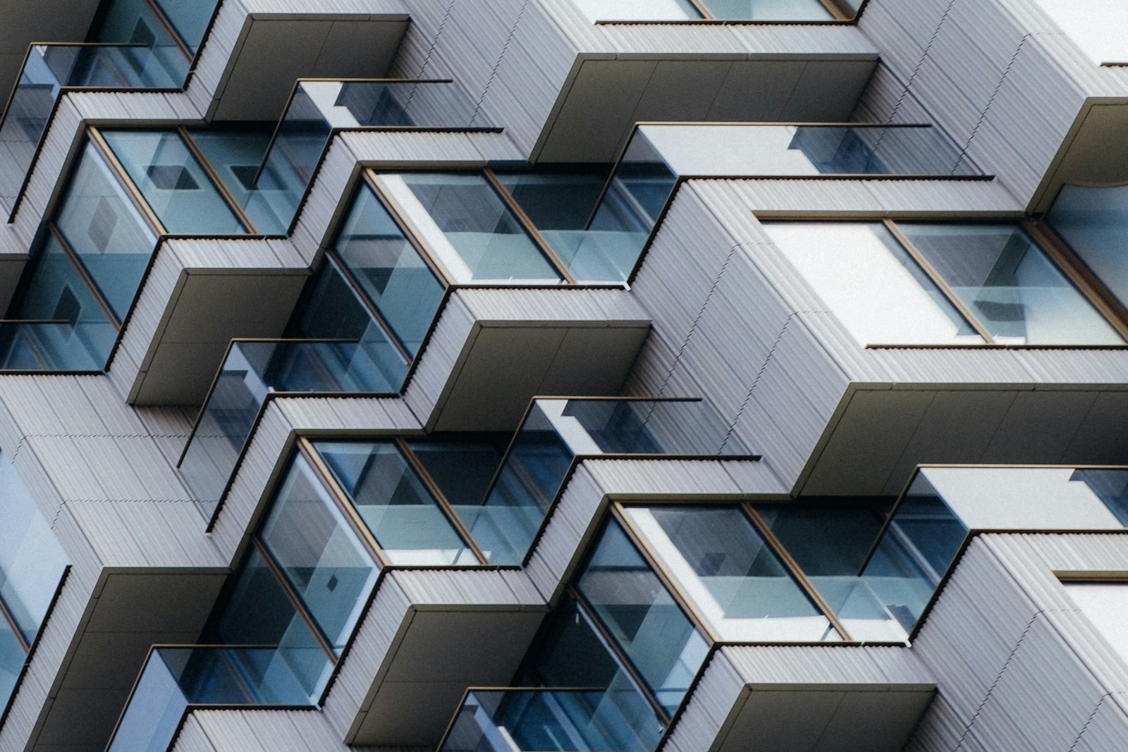 Fachada do edifício contemporâneo